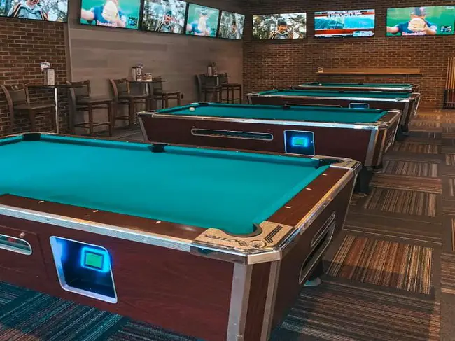 Play pool near you Tampa Bay St Petersburg billiards tables cues